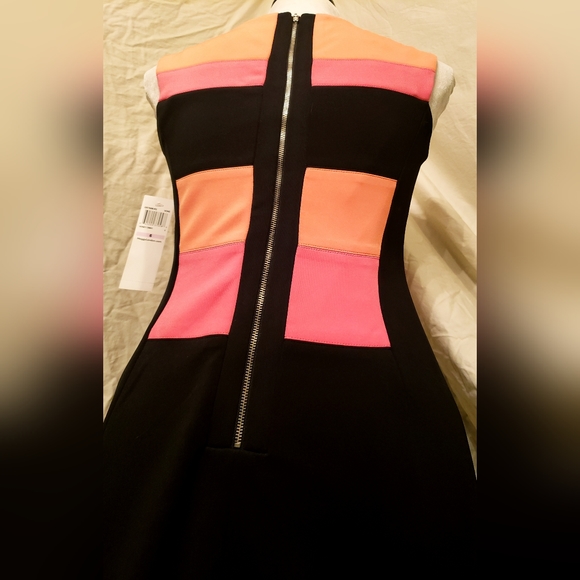 Maggy London Color Block Sleeveless Sheath Midi Dress - Picture 8 of 10